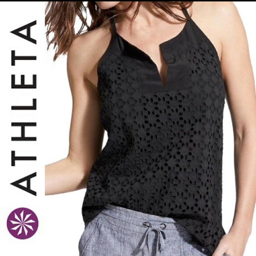 Athleta Eyelet Dune Tank